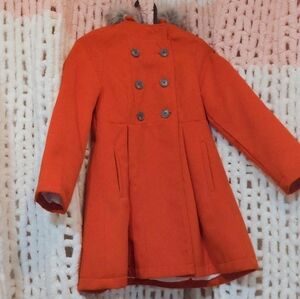 Cat & Jack Vibrant Orange Pea Coat for Kids